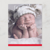 BUDGET Neue Baby FOTO Ankündigung Custom (Vorderseite)