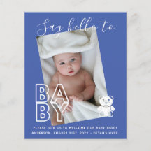 BUDGET Neue Baby FOTO Cards - Moderner Fun Girl Bo