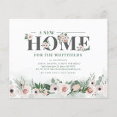 Budget Neue Zuhause-Adresse Ankündigung Floral Mov (Vorderseite)