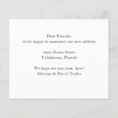 Budget Neue Zuhause-Adresse Ankündigungskarte (Rückseite)