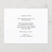 Budget Neue Zuhause-Adresse Moved 3 Foto Moving Ca (Rückseite)