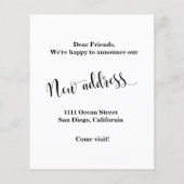 Budget Neue Zuhause-Adresse , Umstiegskarte (Rückseite)