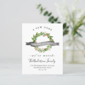 Budget Neue Zuhause-Adresse Wreath Holiday Moving  (Stehend Vorderseite)