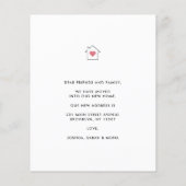 Budget Neue Zuhause Ändern der Adressenbewegungska (Rückseite)