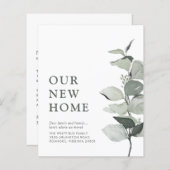 Budget Neue Zuhause Eukalyptus-Bewegung Ankündigun (Vorne/Hinten)