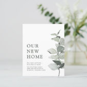 Budget Neue Zuhause Eukalyptus-Bewegung Ankündigun (Stehend Vorderseite)