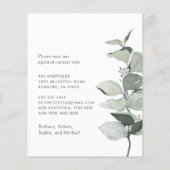 Budget Neue Zuhause Eukalyptus-Bewegung Ankündigun (Rückseite)