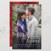 Budget Neue Zuhause Foto Moving Holiday Card (Vorne/Hinten)