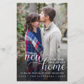 Budget Neue Zuhause Foto Moving Holiday Card (Vorderseite)