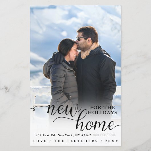 Budget Neue Zuhause Foto Moving Holiday Card (Vorderseite)