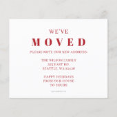 Budget Neue Zuhause für Holidays Foto Card (Rückseite)