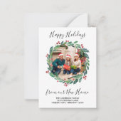 Budget Neue Zuhause Greenery Foto Holiday Moving Mitteilungskarte (Vorderseite)