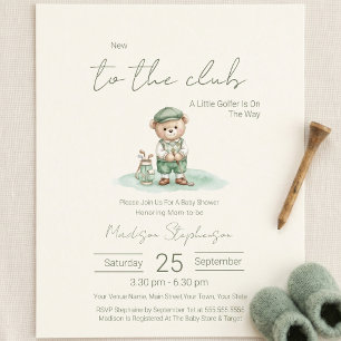 Budget Neuer im Club Golfender Bär Baby Shower