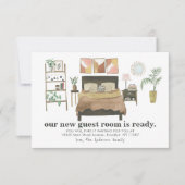 Budget Neues Gästezimmer Fertiges Schlafzimmer Mov Mitteilungskarte (Vorderseite)