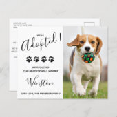 Budget Neues Haustier wir Adoptiert Hunde Ankündig (Vorne/Hinten)