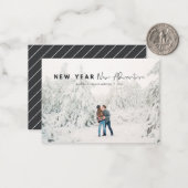 Budget Neues Jahr Neue Abenteuer Foto Ferienkarte Mitteilungskarte (Vorderseite/Rückseite Beispiel)