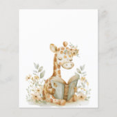 Budget Neues Kapitel Beginnt Giraffe Babydusche (Rückseite)