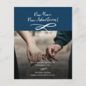 Budget Neujahr Neue Abenteuer Foto Save the Date (Vorderseite)