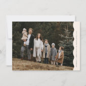 Budget Neutral Moderne Wavy Zwei Foto Weihnachten (Vorderseite)