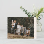 Budget Neutral Moderne Wavy Zwei Foto Weihnachten (Stehend Vorderseite)