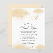 BUDGET Neutral wir sind auf Cloud Nine Baby Dusche (Vorne/Hinten)