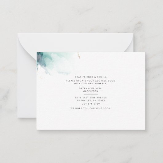 Budget New Address Agate Beweging Ankündigung (Rückseite)