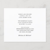 Budget New Address Bold Calligraphy Moving Card (Rückseite)