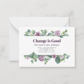 Budget New Address Eucalyptus Moving Ankündigung (Vorderseite)