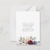 Budget New Address Floral Moving Ankündigung (Rückseite)