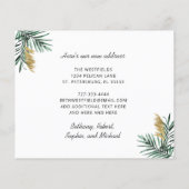 Budget New Address Florida Map Beach Moving Card (Rückseite)