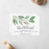 Budget New Address Mouncement Ankündigung Mini-Kar (Vorderseite/Rückseite Beispiel)