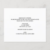 Budget New Address Moving Announcement Card (Rückseite)