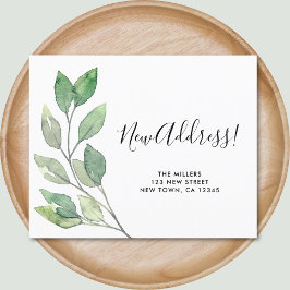 Budget New Address Moving Announcement Card