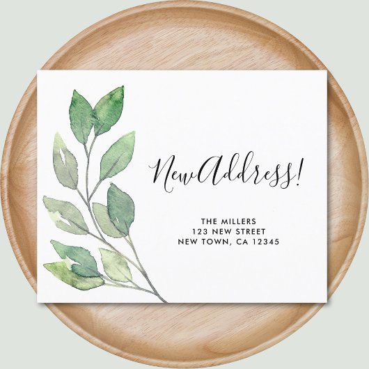 Budget New Address Moving Announcement Card