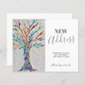 Budget New Address Moving Announcement Card (Vorne/Hinten)