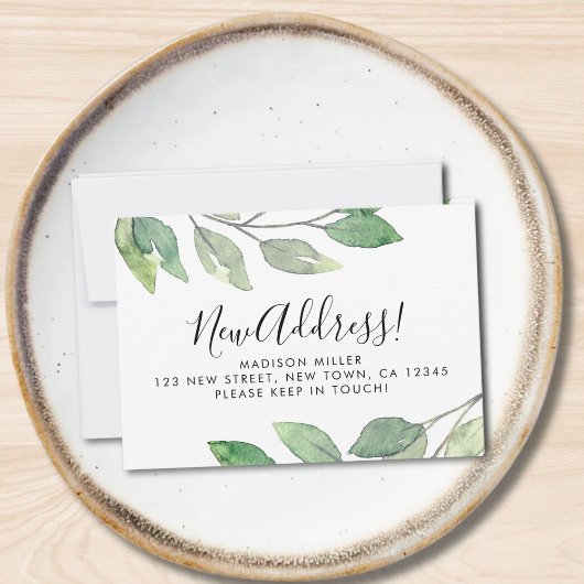 Budget New Address Moving Announcement Card Mitteilungskarte