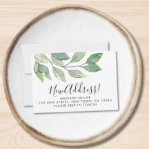 Budget New Address Moving Announcement Card