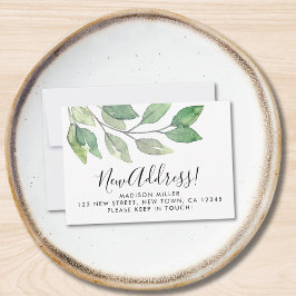 Budget New Address Moving Announcement Card Mitteilungskarte