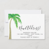 Budget New Address Palm Tree Moving Ankündigung (Vorderseite)