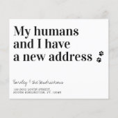Budget New Address Pet Dog We Have Moved Card (Vorderseite)