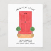 Budget New Address Red Door Moving Ankündigung (Vorderseite)