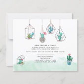 Budget New Address Succulement Moving Announcement (Rückseite)