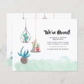 Budget New Address Succulement Moving Announcement (Vorne/Hinten)