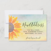 Budget New Address Sunflower Moving Ankündigung (Vorderseite)