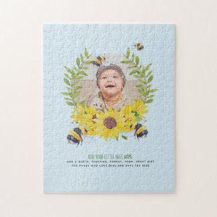 BUDGET New Baby FOTO gibt Sonnenblumen Bienen Puzzle