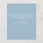 Budget New Baby Vielen Dank Elegante 5 Foto Collag (Rückseite)