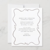Budget New Home Blush Pink Roses Moving Card (Rückseite)