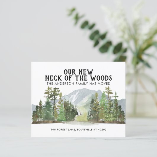 Budget New Neck of the Woods Forest Moving Card (Stehend Vorderseite)