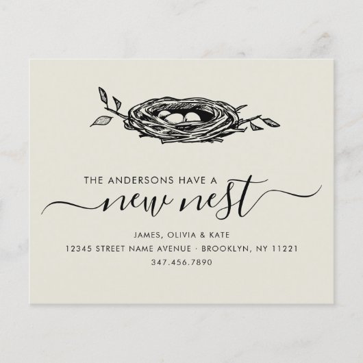 Budget New Nest Zuhause Ändern der Adressenbewegun (Vorderseite)