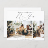 Budget New Year Foto Card | Neues Jahr (Vorne/Hinten)